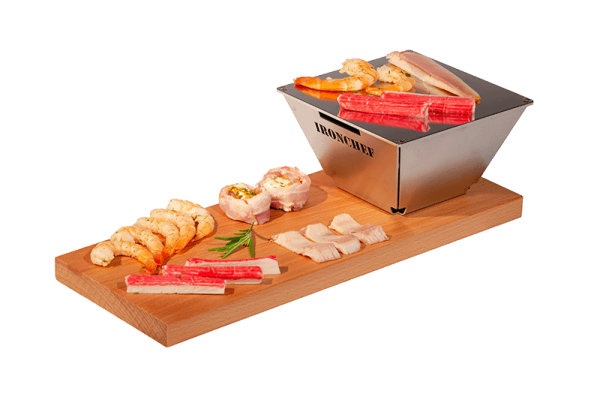 IRONCHEF Snack Teppanyaki met Borrelplank Gourmet
